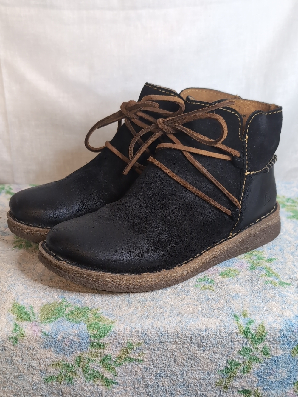 Born Calyn Leather Ankle Boot Mocassins womens 7